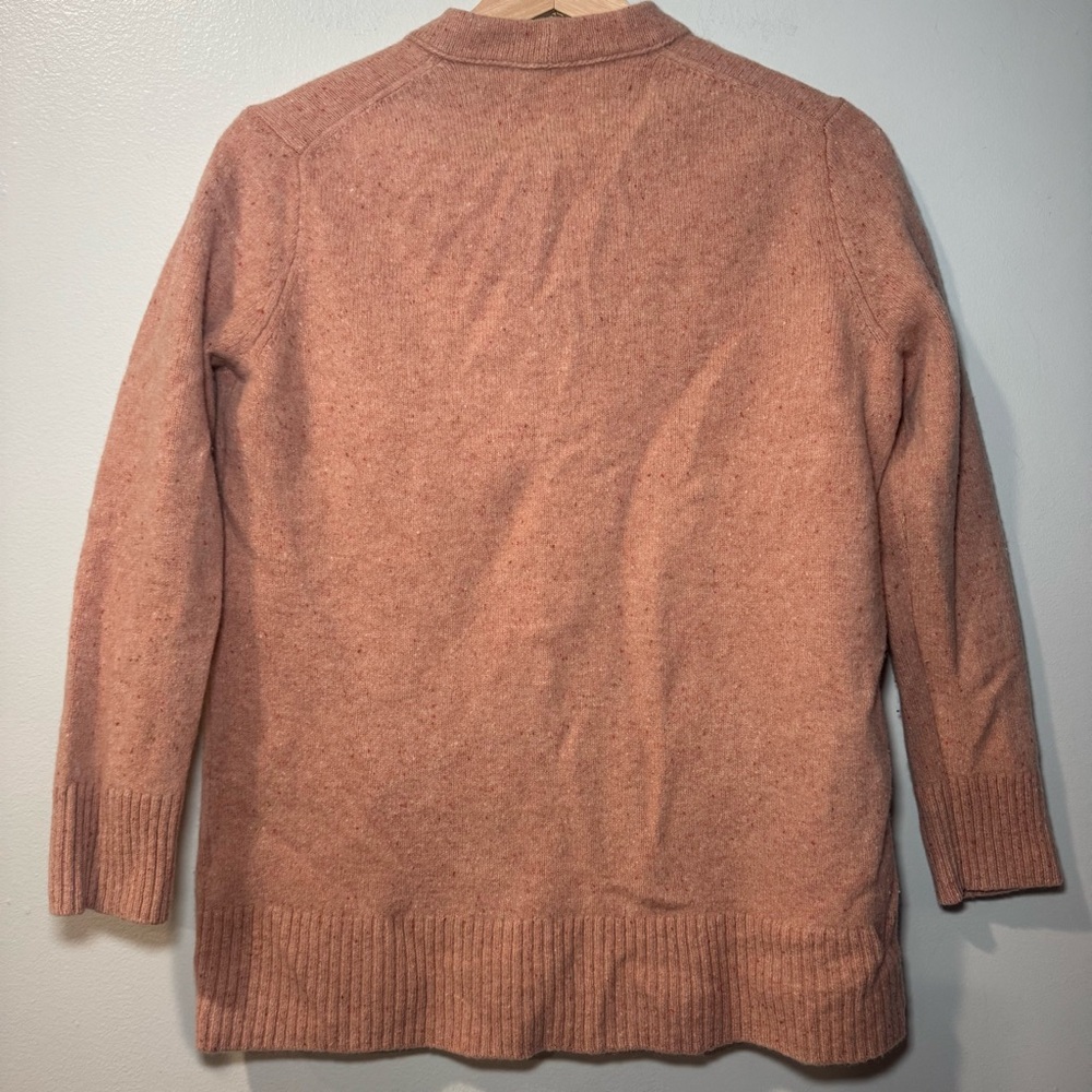 Madewell Donegal Maysfield Cardigan Sweater 100% Wool Pink Size S - Picture 4 of 7